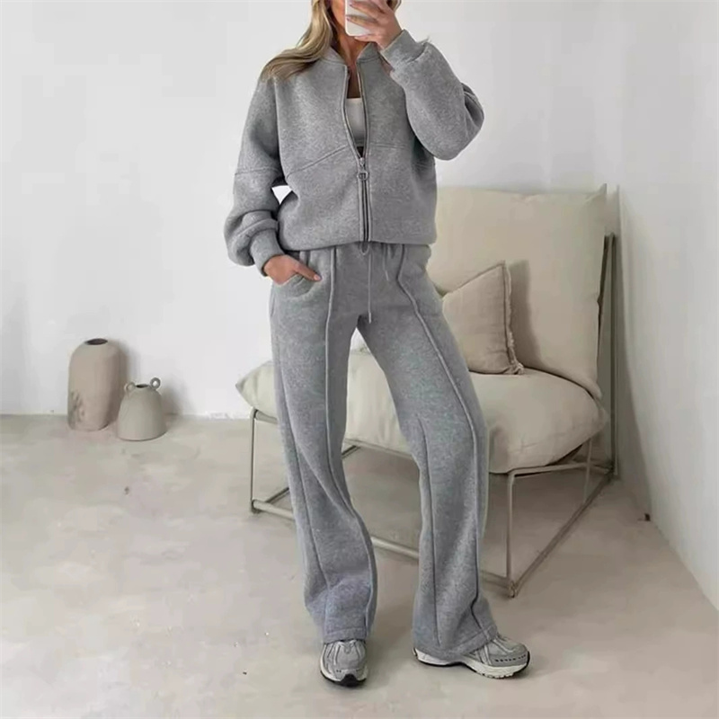Wide Leg Trouser 70S - 2025 sweat deux pièces costume femmes