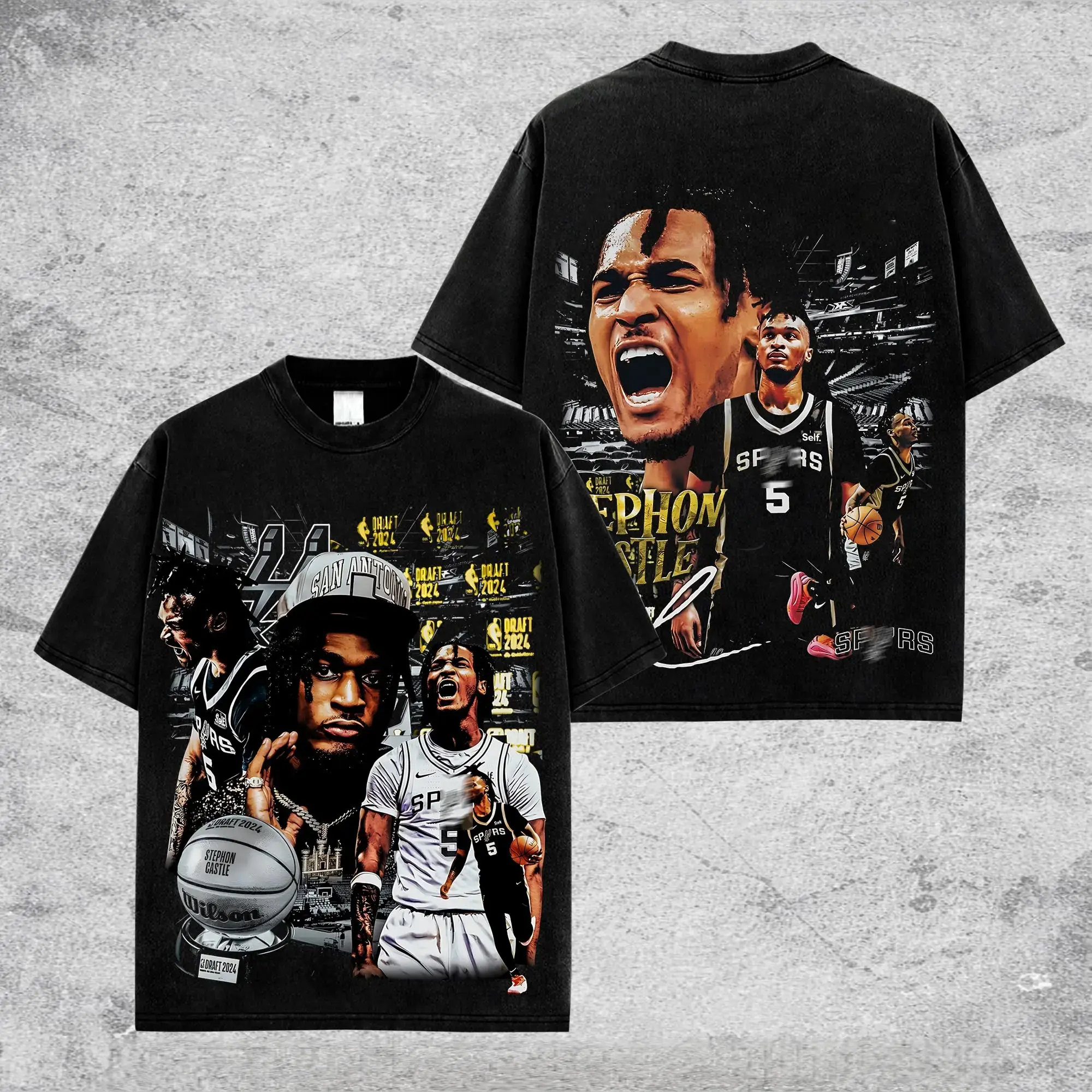 Vintage Fashion Enthusiasts - T-shirt graphique vintage de basket-ball, style