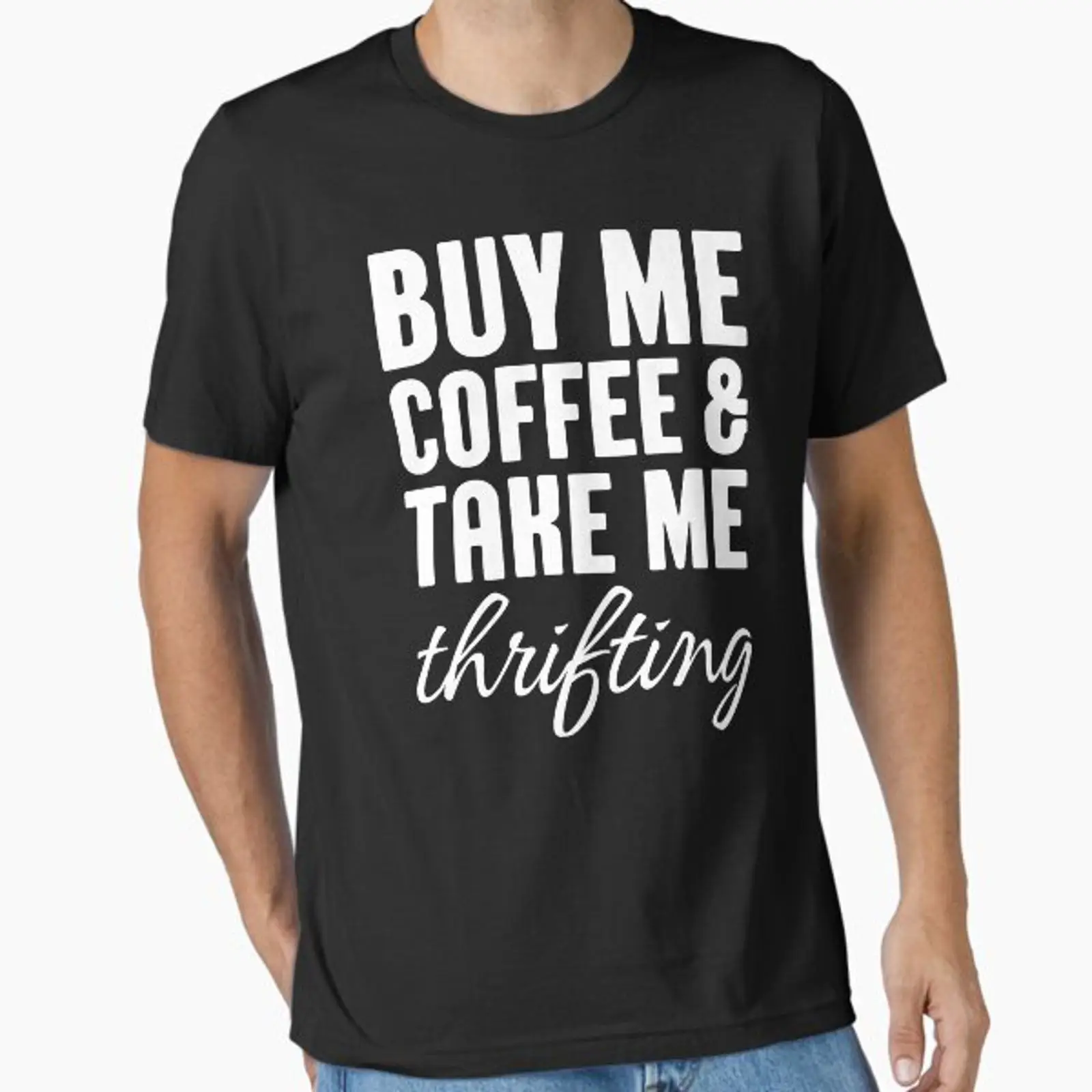 Vintage Fashion Thrift - T-shirt vintage Buy Me COFFEE AND