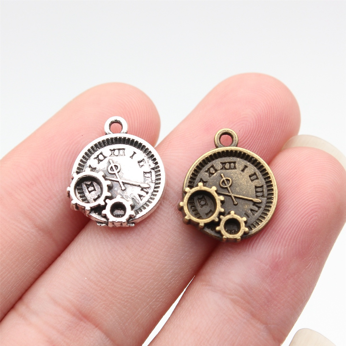 Vintage Fashion Nova - WYSIWYG – breloques d'horloge à engrenages,