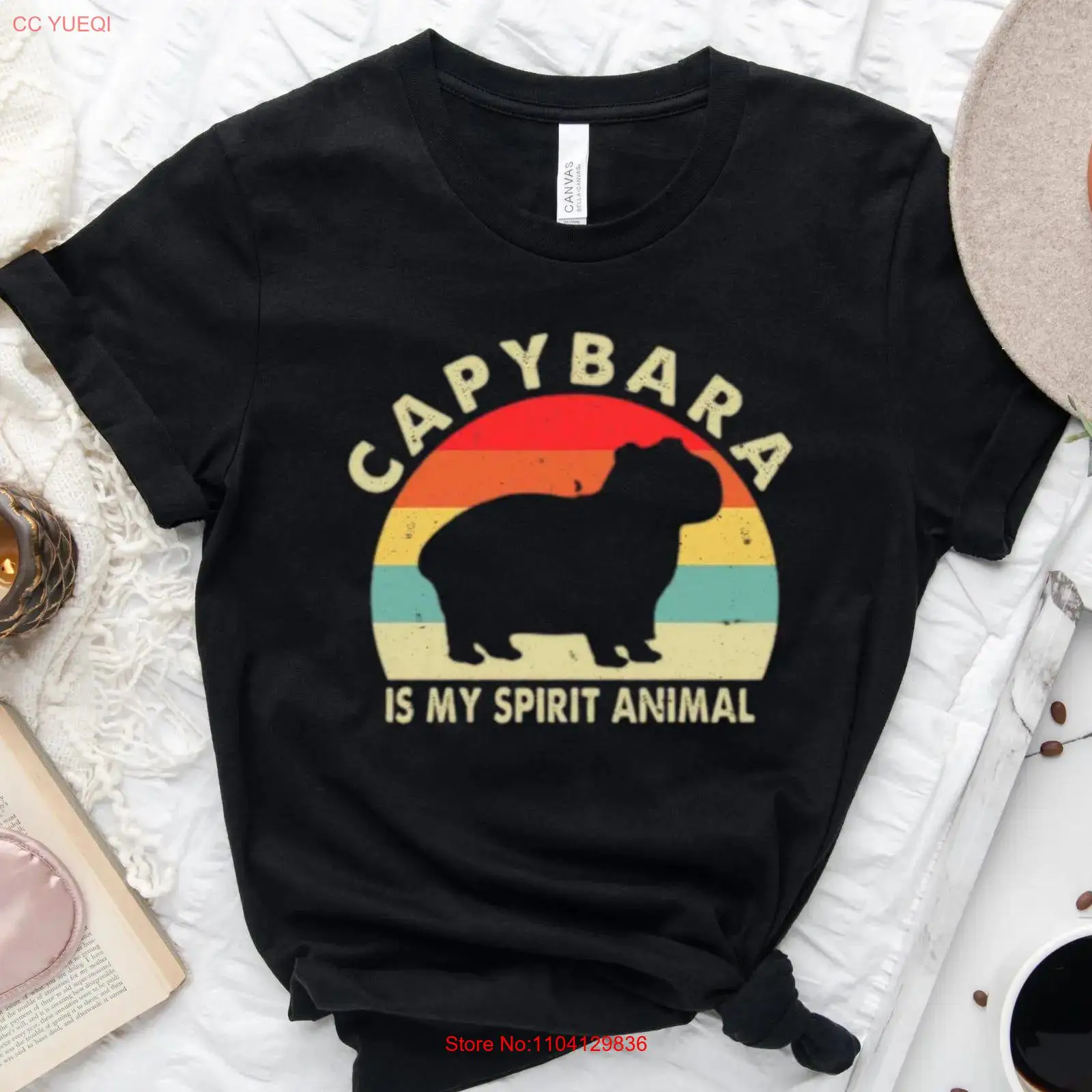 Vintage Fashion Quotes Short - T-shirt « Capybara est mon animal