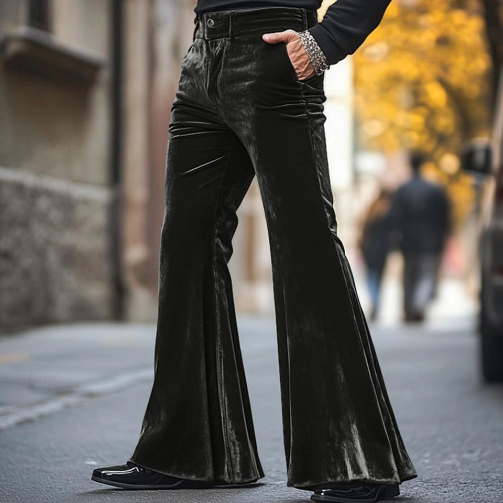 Wide Leg Trouser 70S - Pantalon en velours à cloche pour