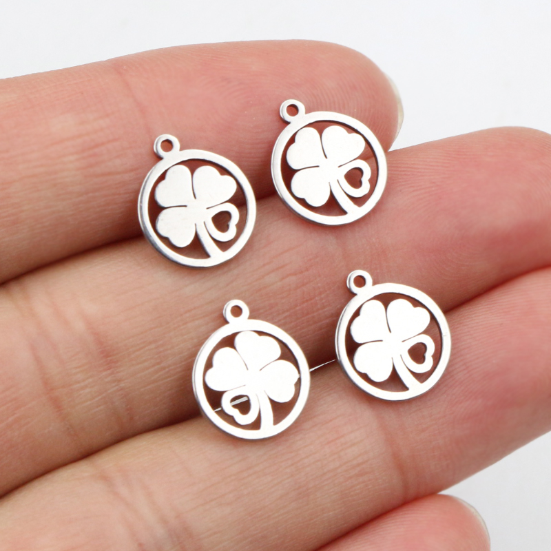 Vintage Fashion Nova - 30pcs 12x10mm breloques 316 acier inoxydable