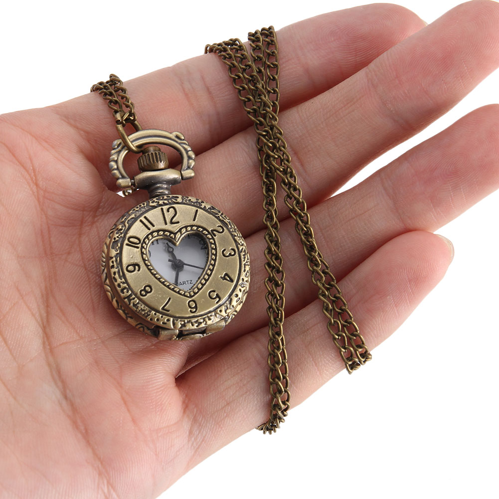 Vintage Fashion Tags - Montre de poche Vintage couleur Bronze