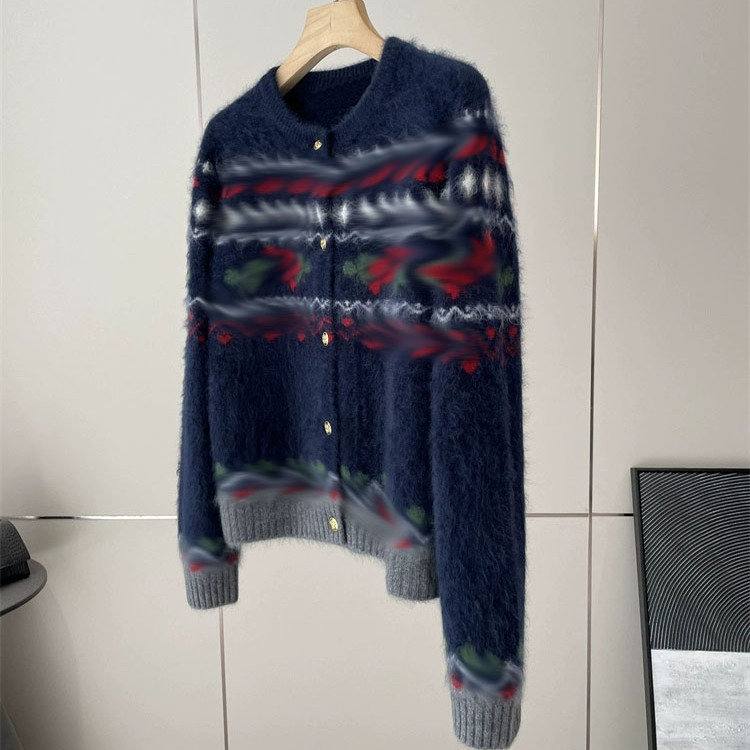 Vintage Fashion Faire - Cardigan ouvert à col rond en