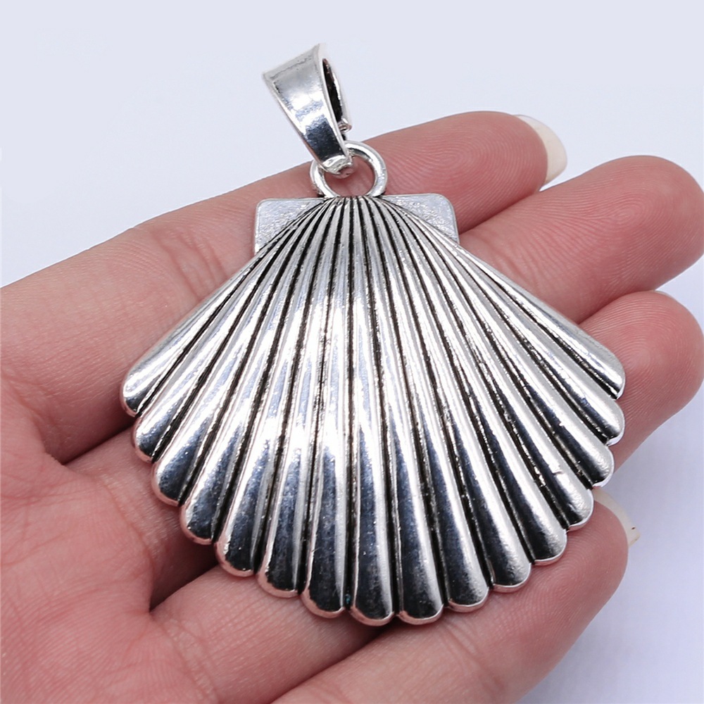 Vintage Fashion Nova - Breloques en forme de coquille surdimensionnées,