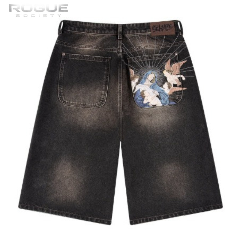 Vintage Fashion Jeans - Shorts en jean déchirés Y2K vintage