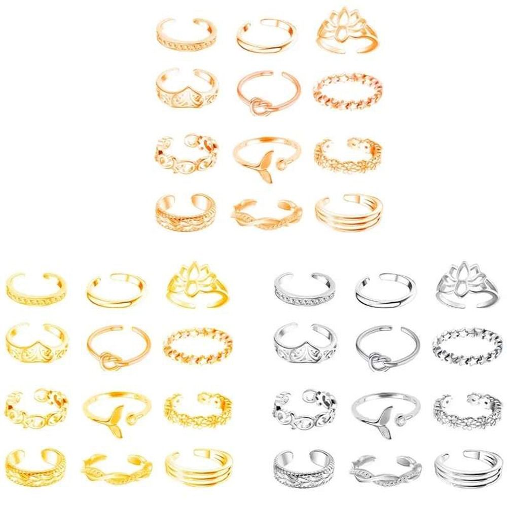 Vintage Fashion Rings - Bague de pied en alliage style