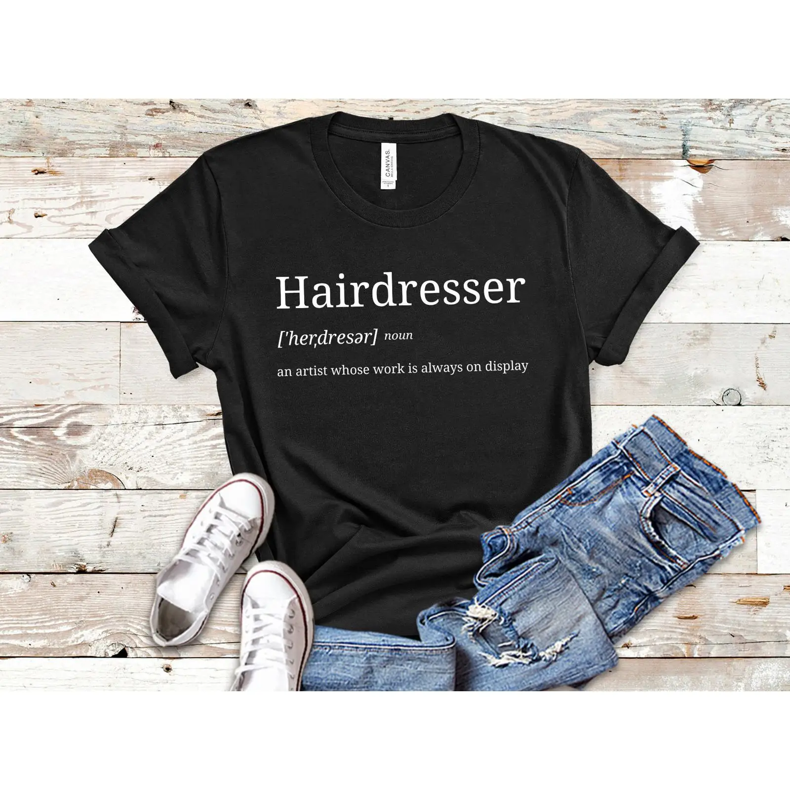 Vintage Fashion Quotes Short - T-shirt de coiffeur vintage délavé, style