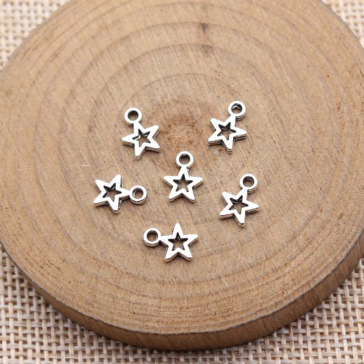 Vintage Fashion Nova - 80 pièces de pendentifs étoiles couleur