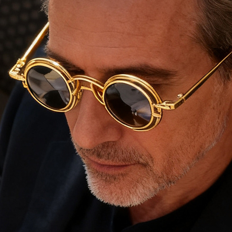Vintage Fashion Vogue - Lunettes de soleil Punk rotative en