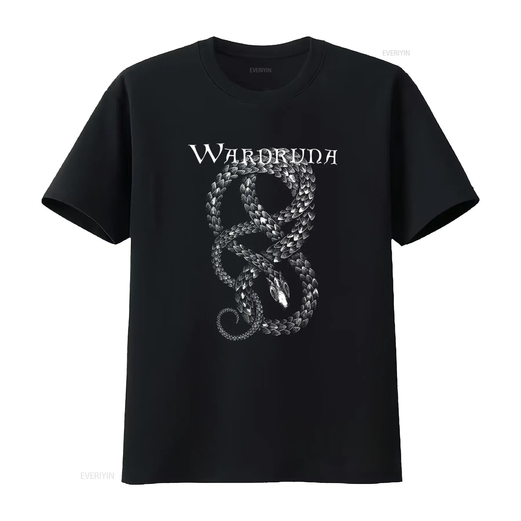 Vintage Fashion Enthusiasts - T-shirt noir Wardruna avec motif de