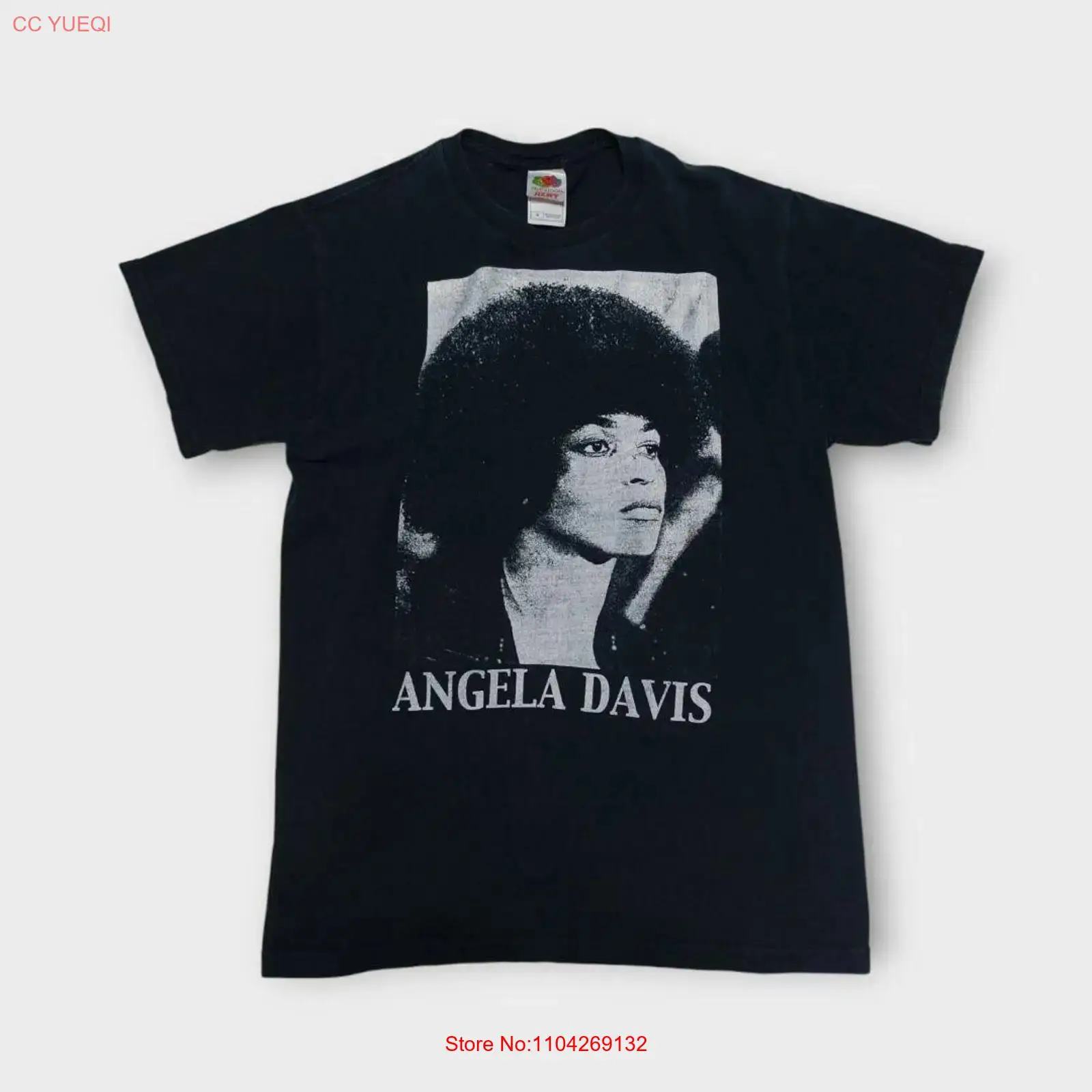 Vintage Fashion Knitwear - T-shirt Angela Davis des années 90,