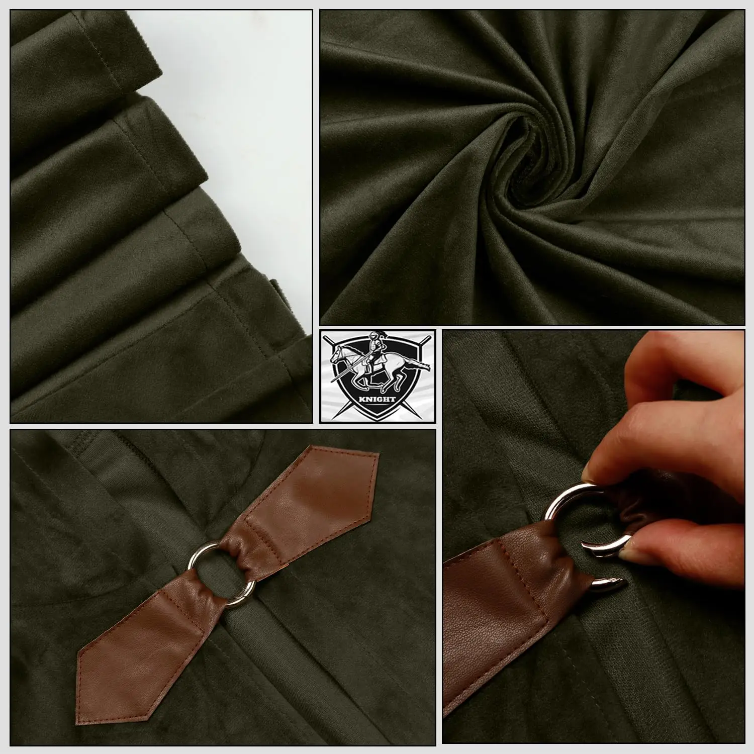 L'VOW Cape à capuche en velour - Vintage Fashion Jacket avis et prix