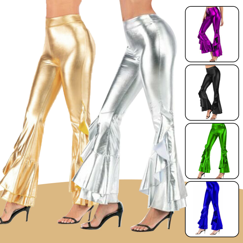 Pantalon évasé brillant pour f - Wide Leg Trouser 70S avis et prix