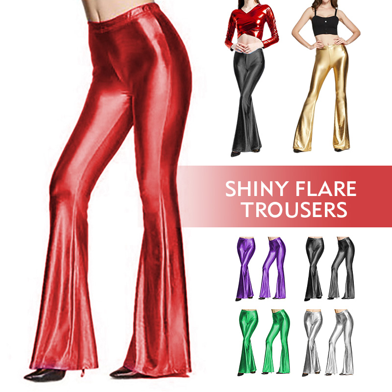 Pantalon évasé brillant pour f - Wide Leg Trouser 70S avis et prix