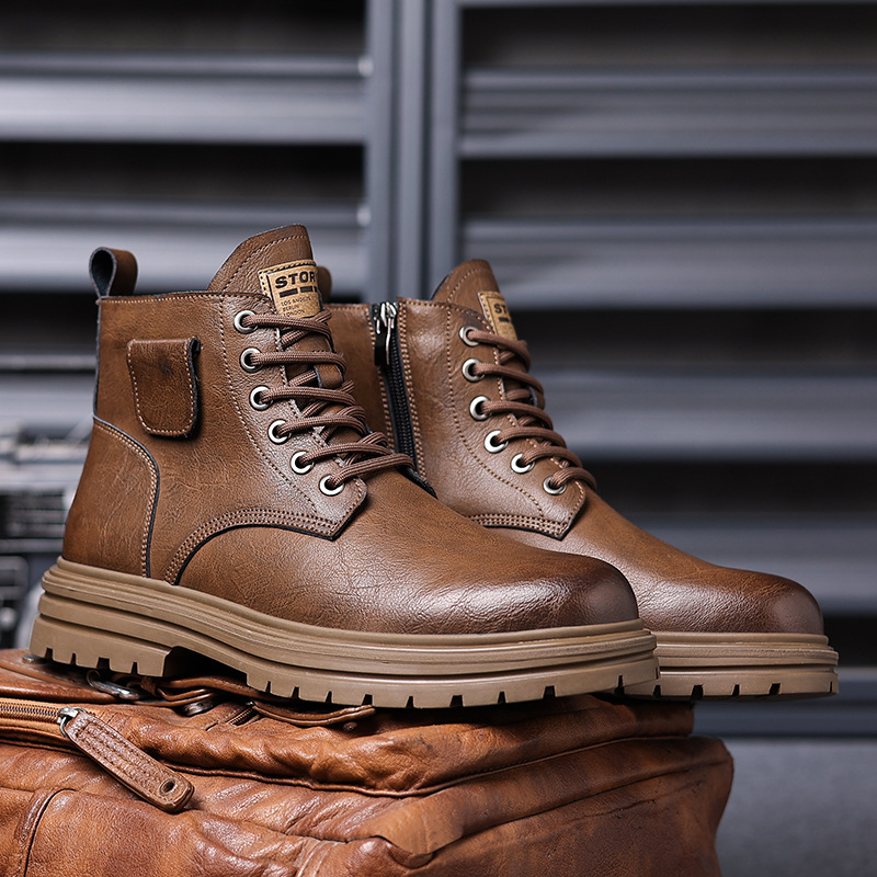 Bottes de combat vintage en cu - Vintage Fashion Boutique avis et prix