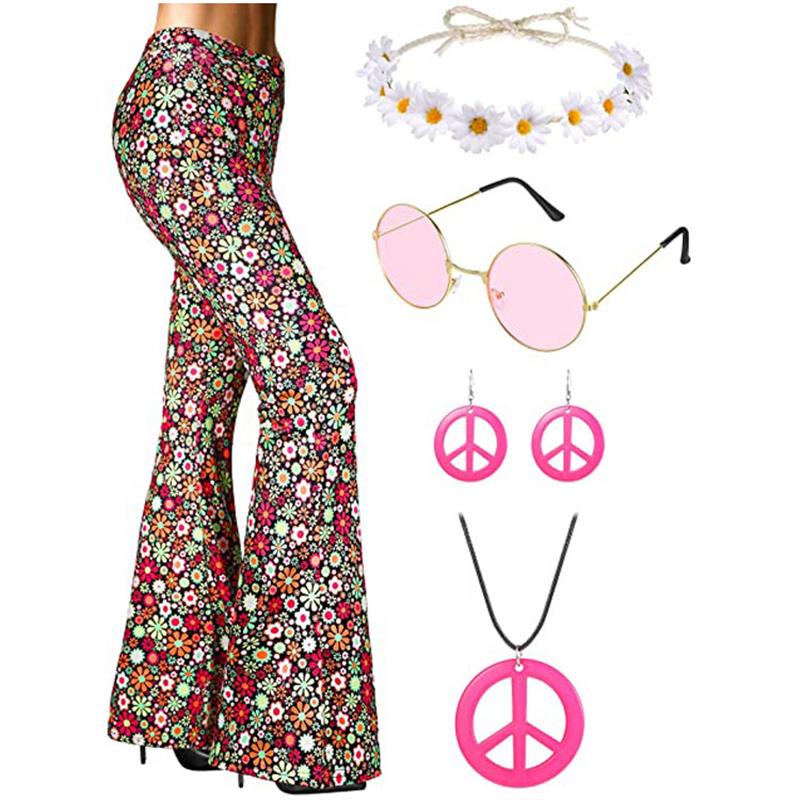 Pantalon évasé à imprimé bohèm - Wide Leg Trouser 70S avis et prix