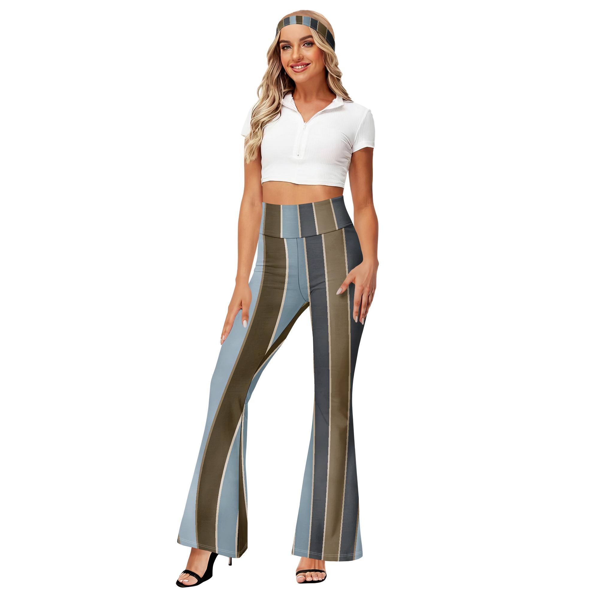 Pantalon évasé à taille haute  - Wide Leg Trouser 70S avis et prix