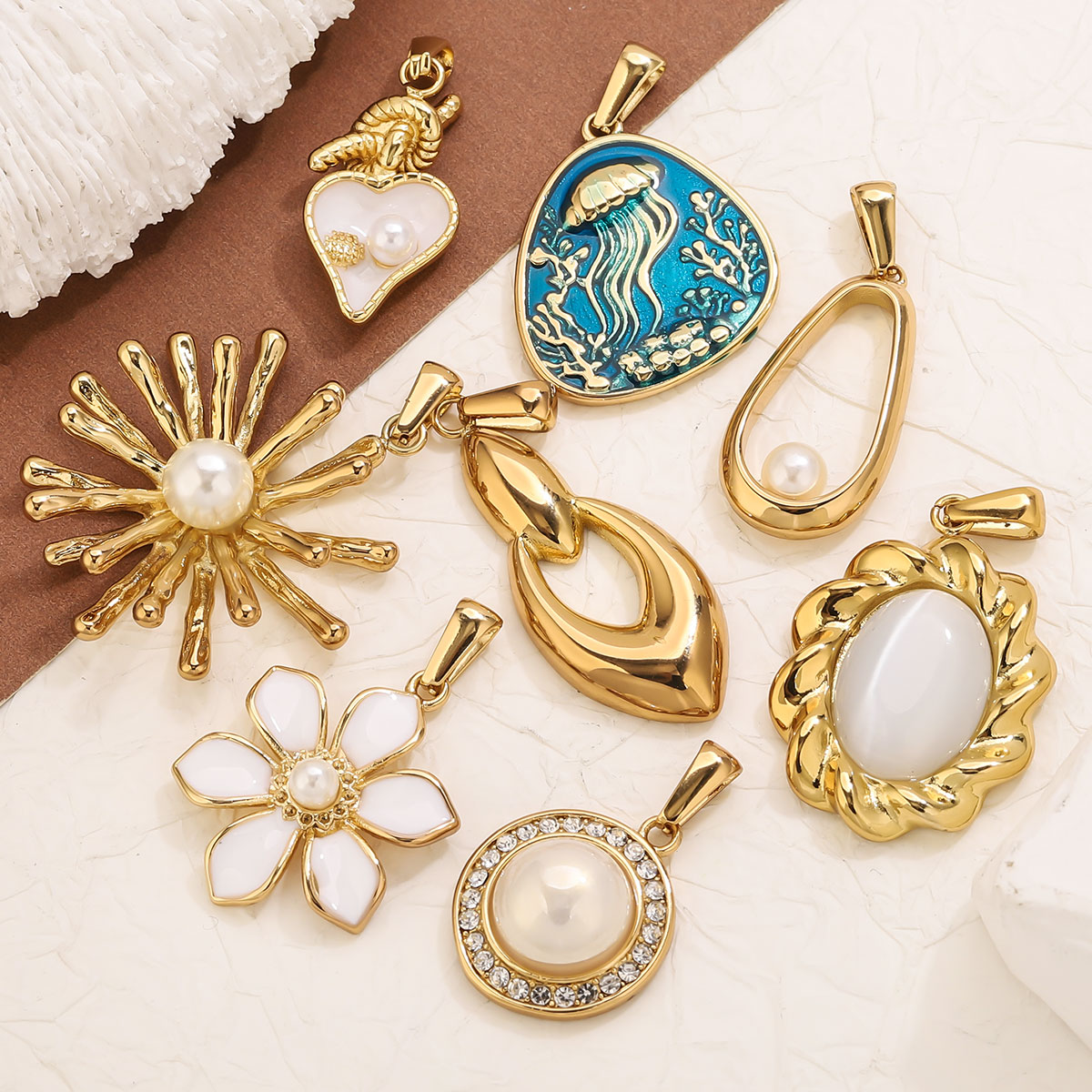 1 pièce, breloques fleurs en a - Vintage Fashion Nova avis et prix