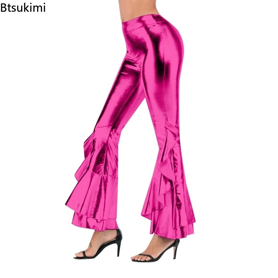 Pantalon évasé brillant pour f - Wide Leg Trouser 70S avis et prix