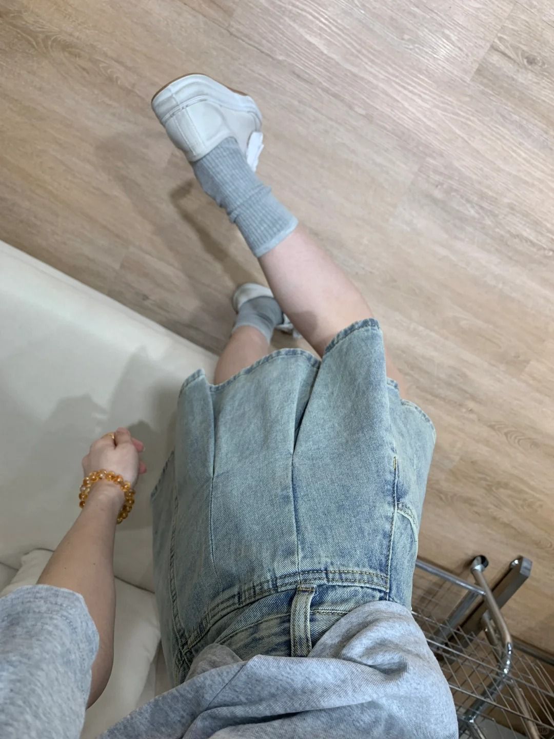 Jupe plissée en jean taille ha - Vintage Fashion Jeans avis et prix