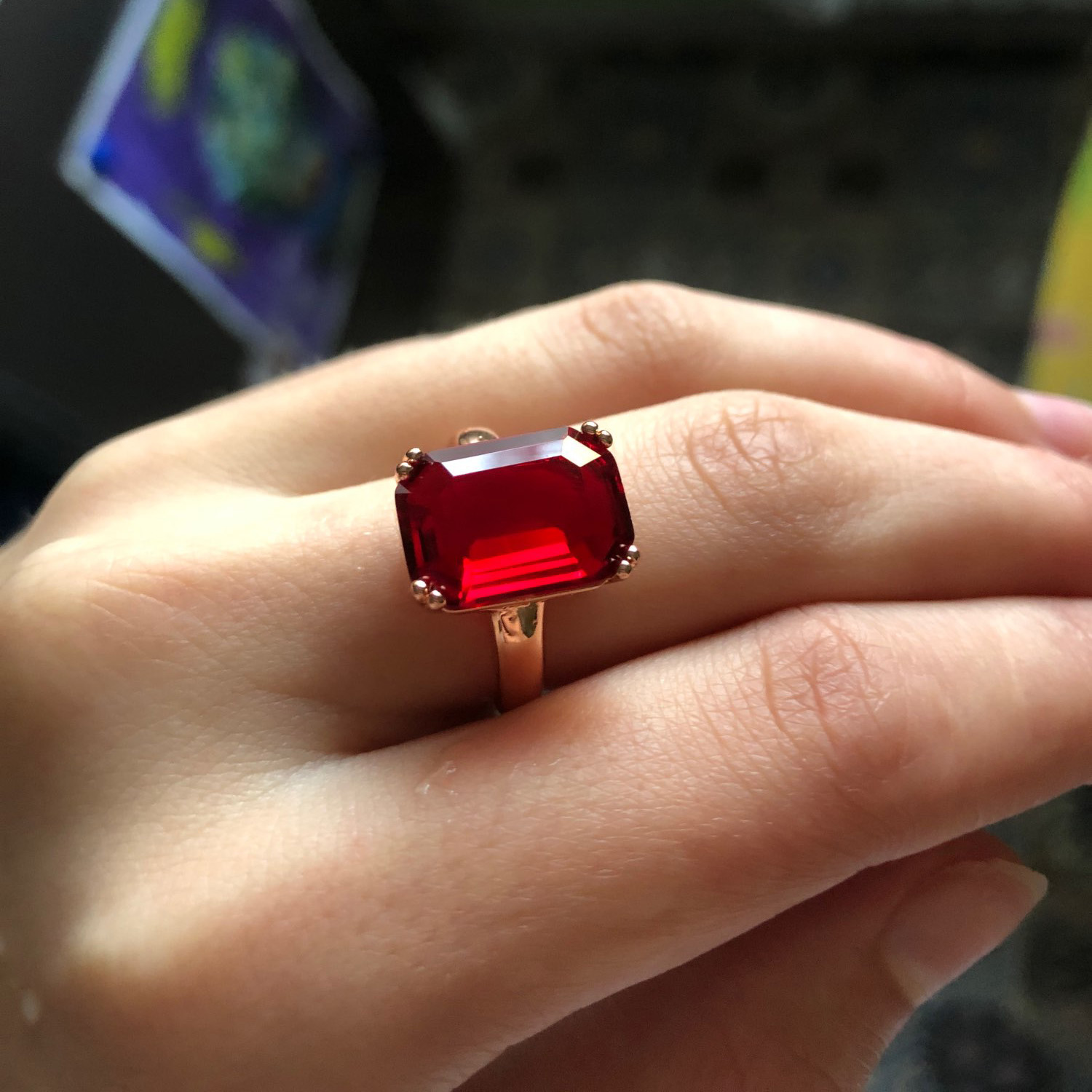 Bague Double octogonale en cri - Vintage Fashion Faire avis et prix