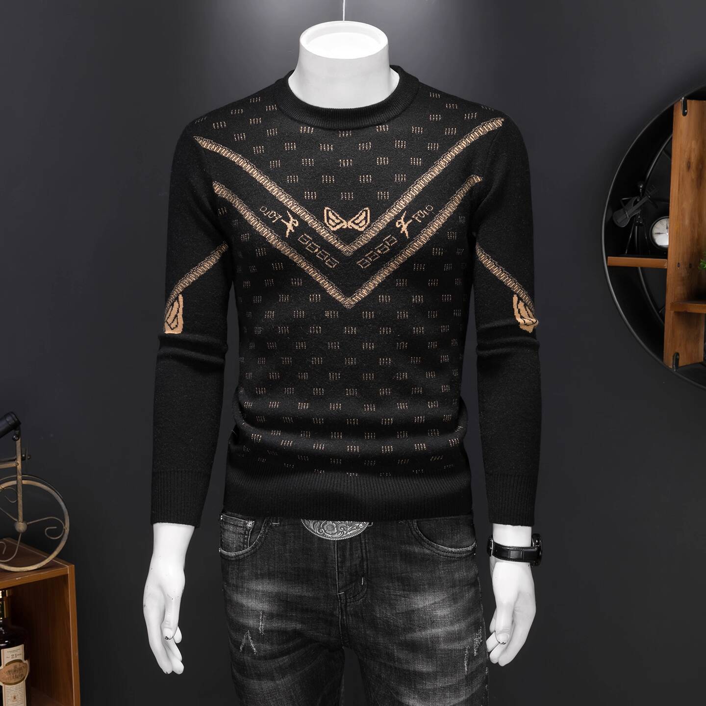 Pull Jacquard Vintage pour hom - Vintage Fashion Club avis et prix