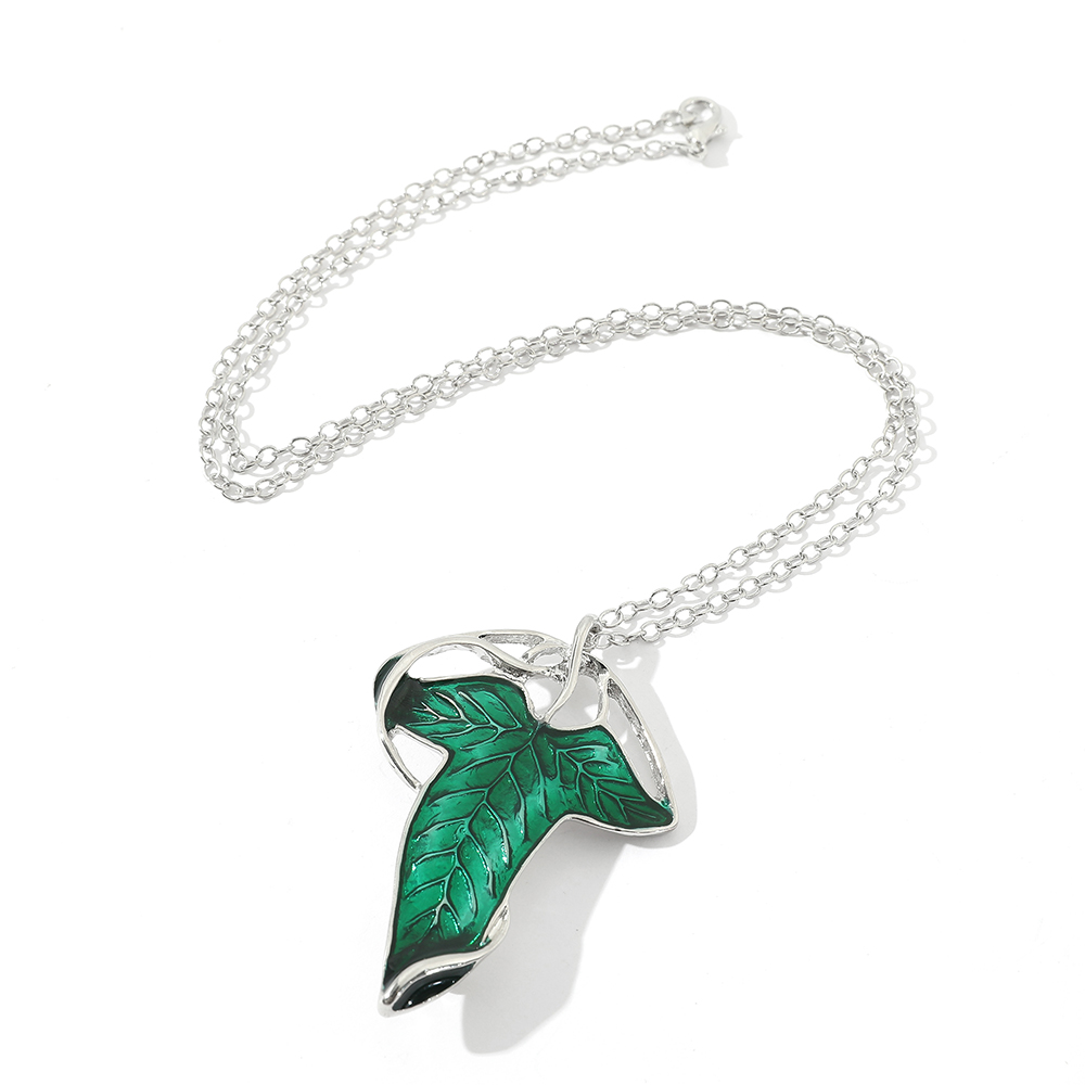 Collier pendentif feuille vert - Vintage Fashion Nova avis et prix