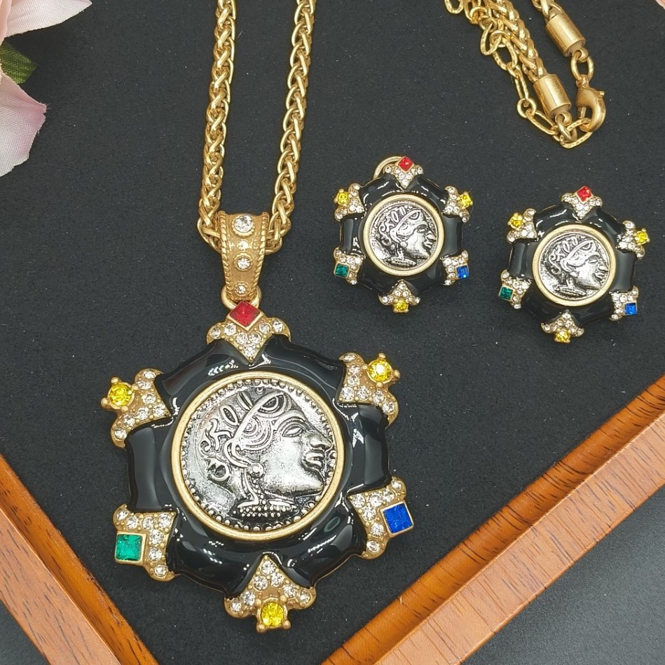 Ensemble collier pendentif abe - Vintage Fashion Rings avis et prix