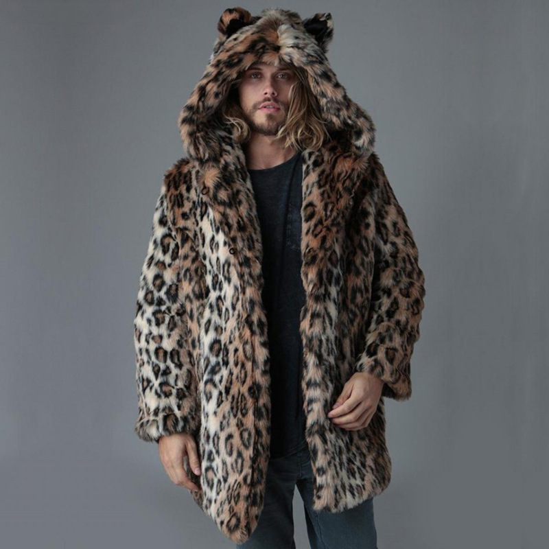 Hommes fausse fourrure veste h - Vintage Fashion Jacket avis et prix
