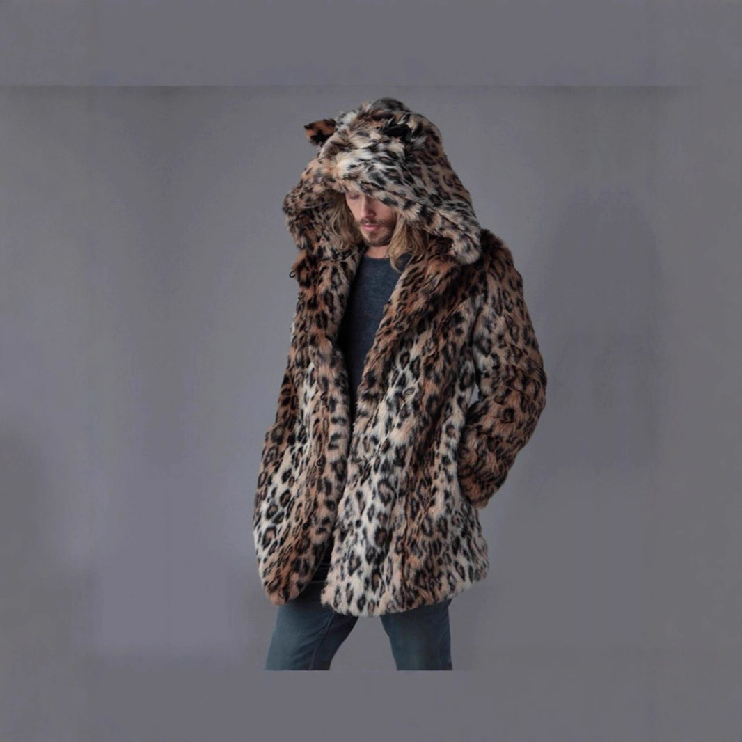 Hommes fausse fourrure veste h - Vintage Fashion Jacket avis et prix