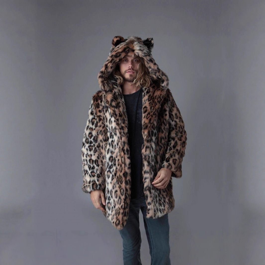 Hommes fausse fourrure veste h - Vintage Fashion Jacket avis et prix