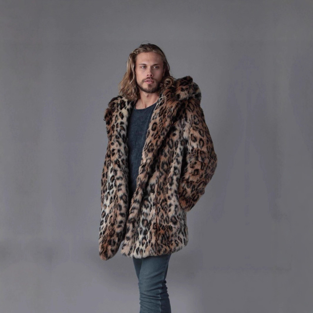 Hommes fausse fourrure veste h - Vintage Fashion Jacket avis et prix