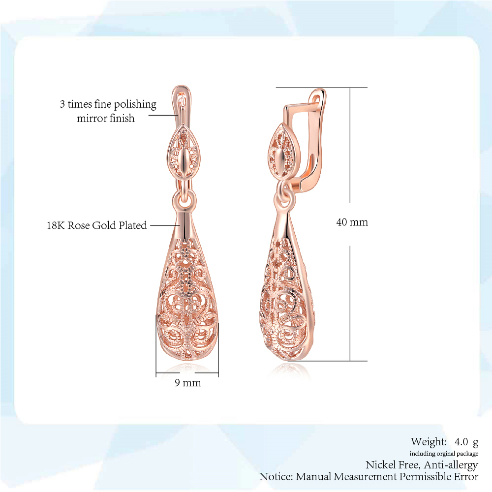 Boucles d'oreilles goutte d'ea - Vintage Fashion Faire avis et prix