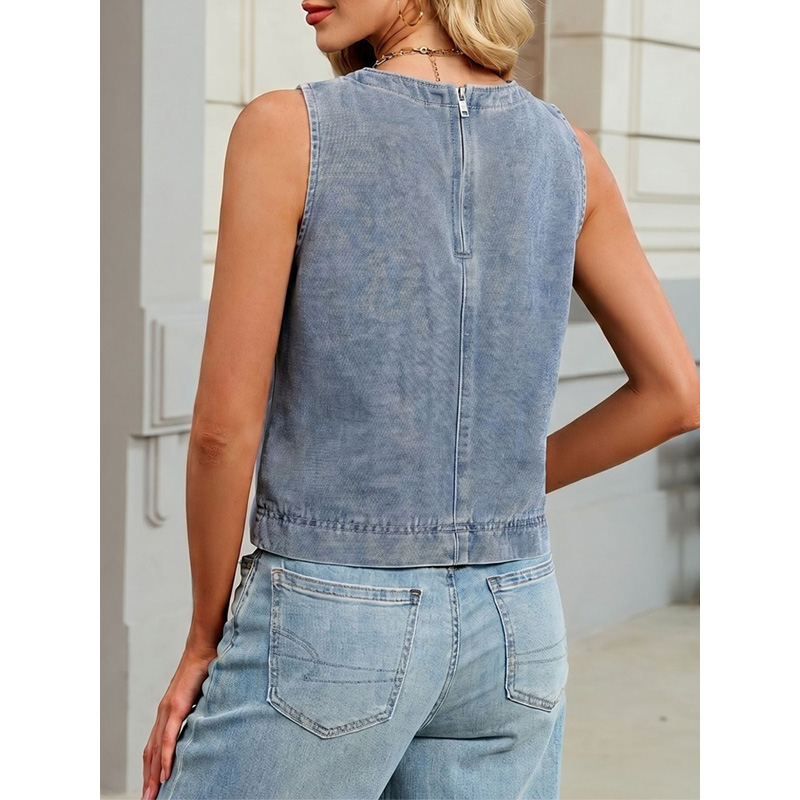 Benuynffy Gilet en jean décont - Vintage Fashion Jeans avis et prix