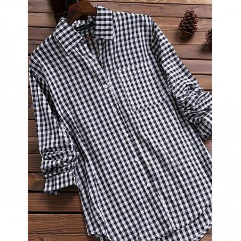 Chemise ample à carreaux à col - Vintage Fashion Ebay avis et prix