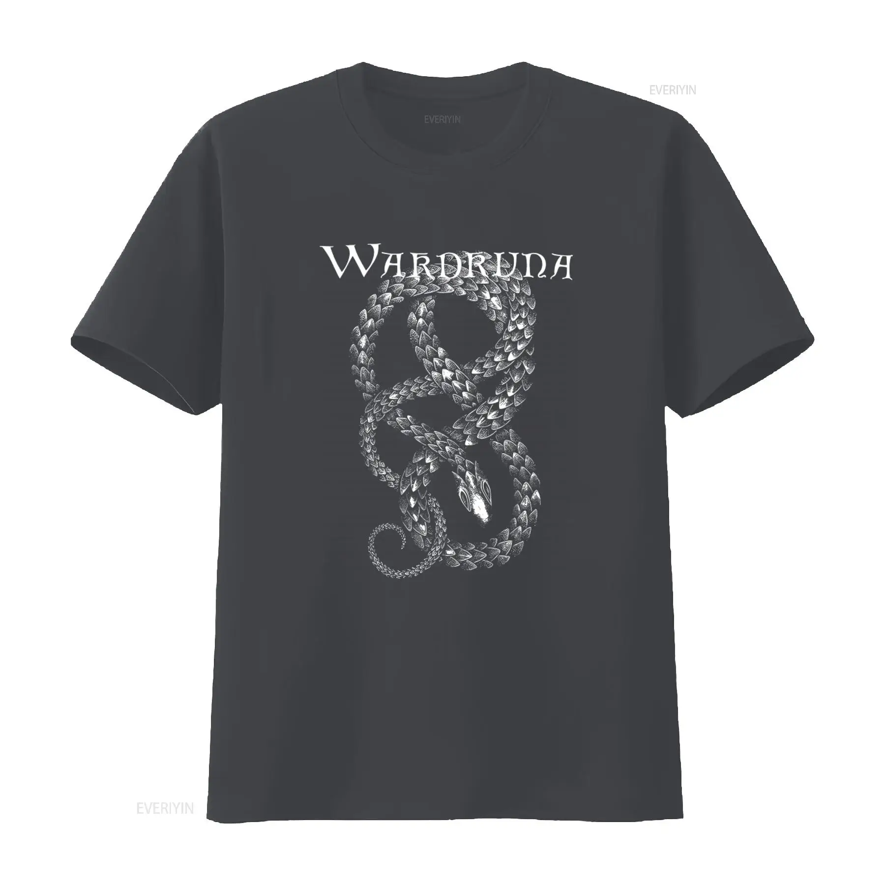 T-shirt noir Wardruna avec mot - Vintage Fashion Enthusiasts avis et prix